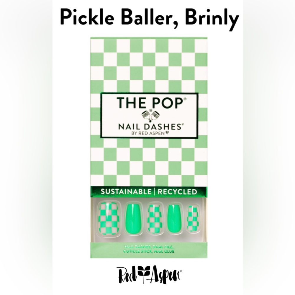 Red Aspen Nail Dashes Pickle Baller, Brinly Coffin Medium free checkered b6y